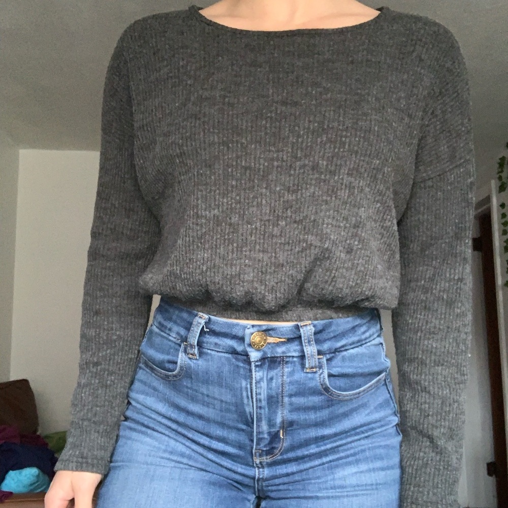 Cinched-Waist Sweater